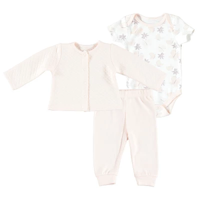 Chick Pea Baby Girl Clothes Cardigan Newborn Dress Up Set 2 Chick Pea Baby Girl Clothes Cardigan Newborn Dress Up Set - Image 2