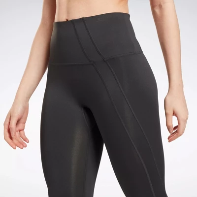 Reebok Workout Ready Vector Leggings Womens Athletic Leggings 4 Reebok Workout Ready Vector Leggings Womens Athletic Leggings - Image 4
