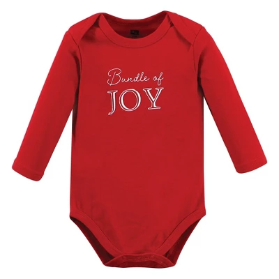 Hudson Baby Unisex Baby Cotton Long-Sleeve Bodysuits, Christmas Scene 4 Hudson Baby Unisex Baby Cotton Long-Sleeve Bodysuits, Christmas Scene - Image 4
