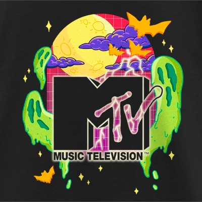 Girl's MTV Colorful Halloween Logo T-Shirt 1 Girl's MTV Colorful Halloween Logo T-Shirt