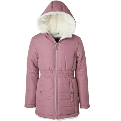 Limited Too Toddler Girl Midweight Long Puffer Jacket With Baby Fur Lining 1 Limited Too Toddler Girl Midweight Long Puffer Jacket With Baby Fur Lining