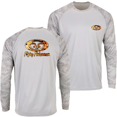 Flying Fisherman Redfish Skin Performance Long Sleeve T-Shirt - Aluminum 4 Flying Fisherman Redfish Skin Performance Long Sleeve T-Shirt - Aluminum - Image 4