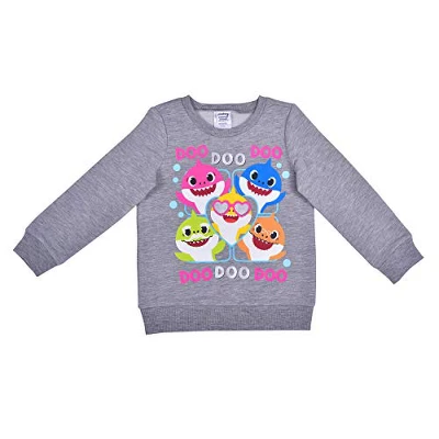 Nickelodeon Girl's 2-Pack Baby Shark Graphic Pullover Sweatshirt And Jogger Pant Set 3 Nickelodeon Girl's 2-Pack Baby Shark Graphic Pullover Sweatshirt And Jogger Pant Set - Image 3