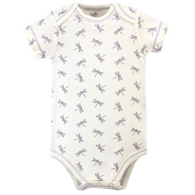 Touched By Nature Baby Girl Organic Cotton Bodysuits 5pk, Dragonfly 2 Touched By Nature Baby Girl Organic Cotton Bodysuits 5pk, Dragonfly - Image 2