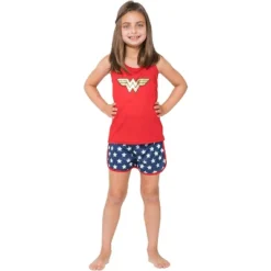 Wonder Woman Big Girls Logo Mesh Tank & Shorts PJ Set Red -ActiveMode Sales Store GUEST 4ac04505 404b 481d 98d9 f4054dd64974