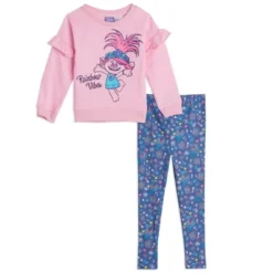 TROLLS Poppy Little Girls Ruffle French Terry T-Shirt Legging Set Pink -ActiveMode Sales Store GUEST 4bf1fbf4 a014 4a38 bb55 400c2da360cf