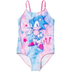 SEGA Sonic The Hedgehog Girls One Piece Bathing Suit Little Kid To Big Kid -ActiveMode Sales Store GUEST 4c1663c6 81e8 4ed2 9db0 5779e417185f