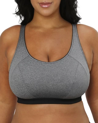 Curvy Couture Women's Medium Impact Wireless Sports Bra 4 Curvy Couture Women's Medium Impact Wireless Sports Bra - Image 4
