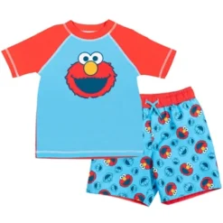 Sesame Street Elmo Baby Pullover Rash Guard And Swim Trunks Outfit Set Toddler -ActiveMode Sales Store GUEST 4d924803 855e 46ff abf8 bb7a26949e2a