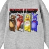 Five Nights At Freddy's Framed Characters Crew Neck Long Sleeve Athletic Heather Youth Boy's Sweatshirt