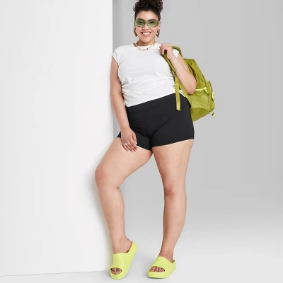 Women's High-Rise Shortie Bike Shorts - Wild Fable™ 3 Women's High-Rise Shortie Bike Shorts - Wild Fable™ - Image 3