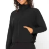 90 Degree By Reflex Womens Citylite Full Zip Jacket With Front Pockets And Side Bungee Cords