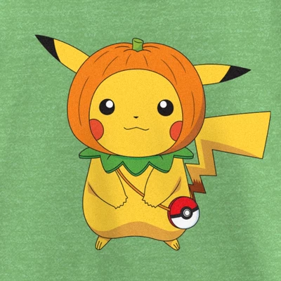 Girl's Pokemon Halloween Pumpkin Pikachu T-Shirt 1 Girl's Pokemon Halloween Pumpkin Pikachu T-Shirt