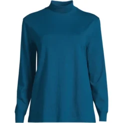 Lands' End Women's Plus Size Long Sleeve Super T Mock -ActiveMode Sales Store GUEST 5485b74c d1f7 4e09 822a bcaa6ef26734