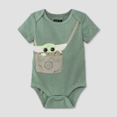 Baby Boys' 3pk Star Wars Solid Romper Set - Gray Newborn 4 Baby Boys' 3pk Star Wars Solid Romper Set - Gray Newborn - Image 4