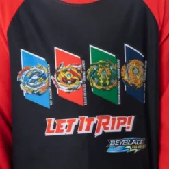Beyblade Burst Boys' Spinner Tops Fafnir Let It Rip! 2 Piece Pajama Set Beyblade - Let It Rip