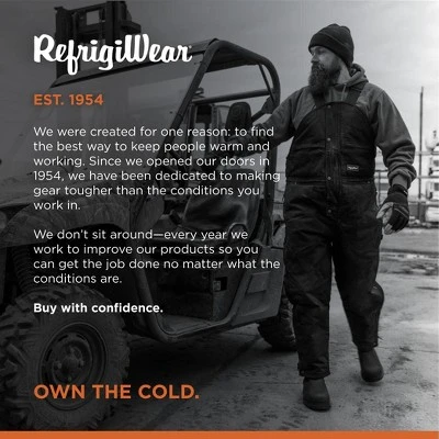 RefrigiWear Men's ComfortGuard Insulated High Bib Overalls Water-Resistant Denim 5 RefrigiWear Men's ComfortGuard Insulated High Bib Overalls Water-Resistant Denim - Image 5
