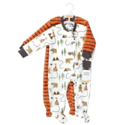 Hudson Baby Infant Boy Plush Sleep And Play, Camping