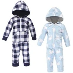 Hudson Baby Infant Boy Fleece Jumpsuits, Coveralls, And Playsuits 2pk, Polar Bear -ActiveMode Sales Store GUEST 5ba66c5f fedb 47c2 b17d 481147568765