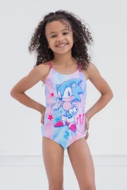 SEGA Sonic The Hedgehog Girls One Piece Bathing Suit Little Kid To Big Kid -ActiveMode Sales Store GUEST 5cc03234 828c 478e b8fe 95c425c19863
