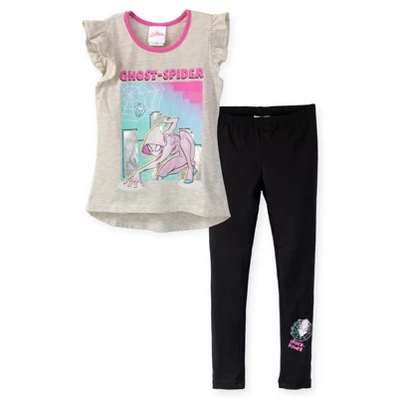 Marvel Spider-Man Ghost-Spider Girls T-Shirt And Leggings Outfit Set Toddler 7 Marvel Spider-Man Ghost-Spider Girls T-Shirt And Leggings Outfit Set Toddler - Image 7