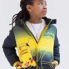 Pokemon Pikachu Zip Up Winter Coat Puffer Jacket Little Kid To Big Kid