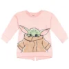 Star Wars The Mandalorian Baby Yoda Little Girls Fleece Sweatshirt & Pants Set Pink