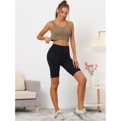 Allegra K Women's High Impact Workout Wirefree With Padded Sports Bra 4 Allegra K Women's High Impact Workout Wirefree With Padded Sports Bra - Image 4