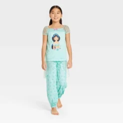 Girls' Disney Princess Jasmine 2pc Fantasy Pajama Jumpsuit - Green -ActiveMode Sales Store GUEST 5feea455 0331 412b 8127 fe7981c0b2c0