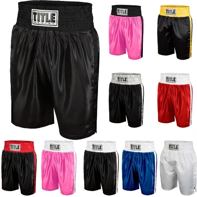 Title Boxing Youth Classic Edge Satin Performance Boxing Trunks 1 Title Boxing Youth Classic Edge Satin Performance Boxing Trunks