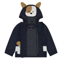 LONDON FOG Infant & Toddler Boys' Little Animal Rainslicker Rain Jacket