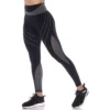 Women's High-Waist Reflective Piping Fitness Leggings - White Mark