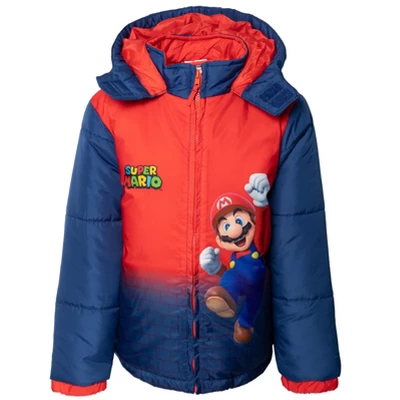 SUPER MARIO Nintendo Toad Bowser Luigi Puffer Jacket Little Kid To Big Kid 10 SUPER MARIO Nintendo Toad Bowser Luigi Puffer Jacket Little Kid To Big Kid - Image 10