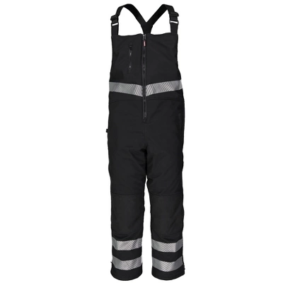 RefrigiWear Mens Insulated Softshell Enhanced Visibility Reflective Bib Overalls 7 RefrigiWear Mens Insulated Softshell Enhanced Visibility Reflective Bib Overalls - Image 7