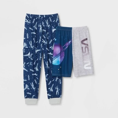Boys' NASA 2pc Pajama Shorts And Pants - Blue 5 Boys' NASA 2pc Pajama Shorts And Pants - Blue - Image 5
