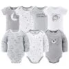 The Peanutshell Celestial Bears 23-Piece Layette Gift Set In Grey/White 0-3 Months