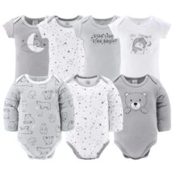 The Peanutshell Celestial Bears 23-Piece Layette Gift Set In Grey/White 0-3 Months