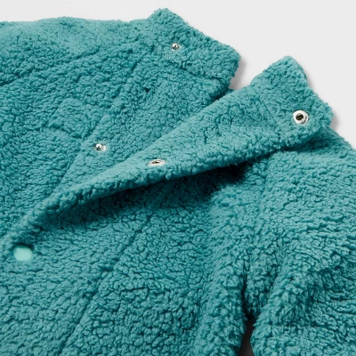 Toddler Adaptive Mock Neck Long Sleeve Fleece Jacket - Cat & Jack™ 3 Toddler Adaptive Mock Neck Long Sleeve Fleece Jacket - Cat & Jack™ - Image 3