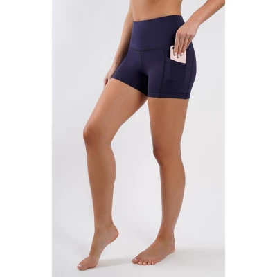 Yogalicious Womens Lux Polygiene Tribeca High Waist 3 1/2" Short With Side Pockets 4 Yogalicious Womens Lux Polygiene Tribeca High Waist 3 1/2" Short With Side Pockets - Image 4