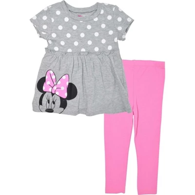 Disney Minnie Mouse Girls T-Shirt And Leggings Outfit Set Little Kid To Big Kid 10 Disney Minnie Mouse Girls T-Shirt And Leggings Outfit Set Little Kid To Big Kid - Image 10