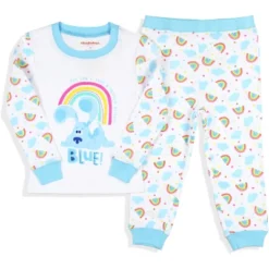 Nickelodeon Toddler Girls' Blue's Clues Rainbow Sleep Raglan Pajama Set White -ActiveMode Sales Store GUEST 674b19e3 0ea4 4be5 91a9 2b81325b8b05