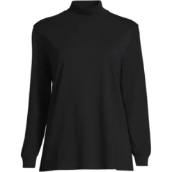 Lands' End Women's Plus Size Long Sleeve Super T Mock -ActiveMode Sales Store GUEST 6a082a70 879b 4b4f 85af bbf9b4be9c12
