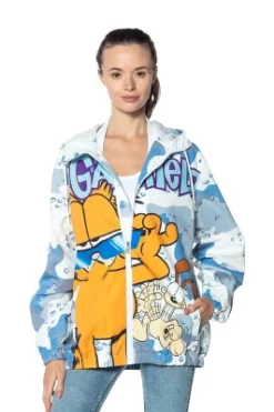 Members Only - Women's Garfield Windbreaker Oversized Jacket - Blue -ActiveMode Sales Store GUEST 6b994ed5 8f31 4996 b8e6 4e41c538e199