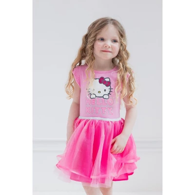 Hello Kitty Girls Tulle Dress Little Kid To Big Kid 1 Hello Kitty Girls Tulle Dress Little Kid To Big Kid