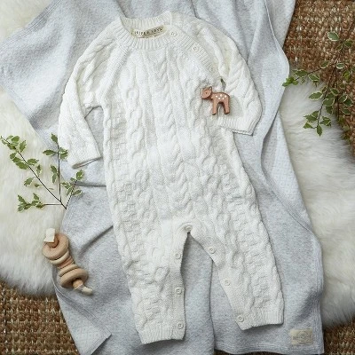 Hope & Henry Baby Cable Knit Sweater Romper 4 Hope & Henry Baby Cable Knit Sweater Romper - Image 4