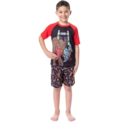 Jurassic World Boys' Blue T-Rex Park Logo Sleep Pajama Set Shorts Black -ActiveMode Sales Store GUEST 74bbbdf3 70db 468a 8602 834f589648f2