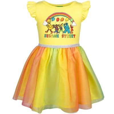 Sesame Street Elmo Cookie Monster Big Bird Baby Girls Tulle Dress Infant 7 Sesame Street Elmo Cookie Monster Big Bird Baby Girls Tulle Dress Infant - Image 7