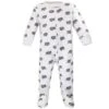 Touched By Nature Baby Boy Organic Cotton Zipper Sleep And Play 3pk, Happy Camper