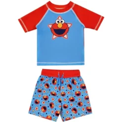 Sesame Street Elmo Baby Pullover Rash Guard And Swim Trunks Outfit Set Toddler -ActiveMode Sales Store GUEST 794f1bdf 0578 43ee 8343 7915ad90e702