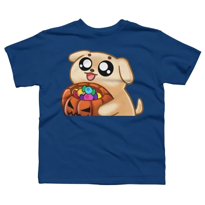 Boy's Design By Humans Halloween Candy Pup By Puppers T-Shirt 6 Boy's Design By Humans Halloween Candy Pup By Puppers T-Shirt - Image 6